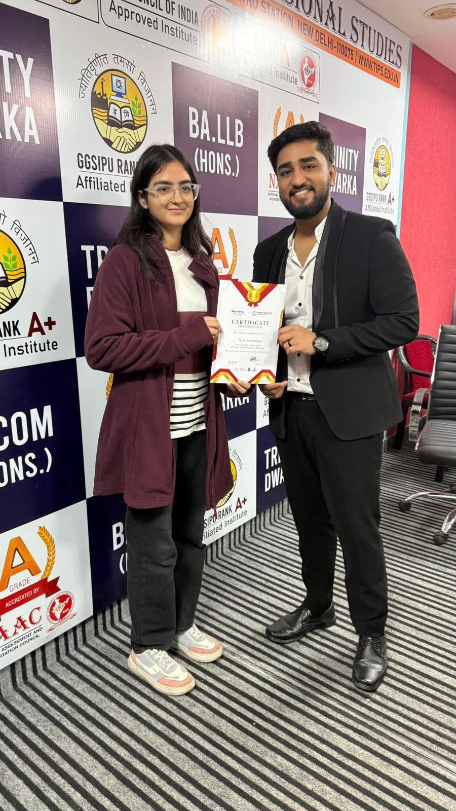 DigiUprise student certificate presentation