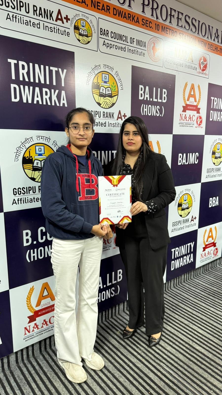 DigiUprise student certificate presentation